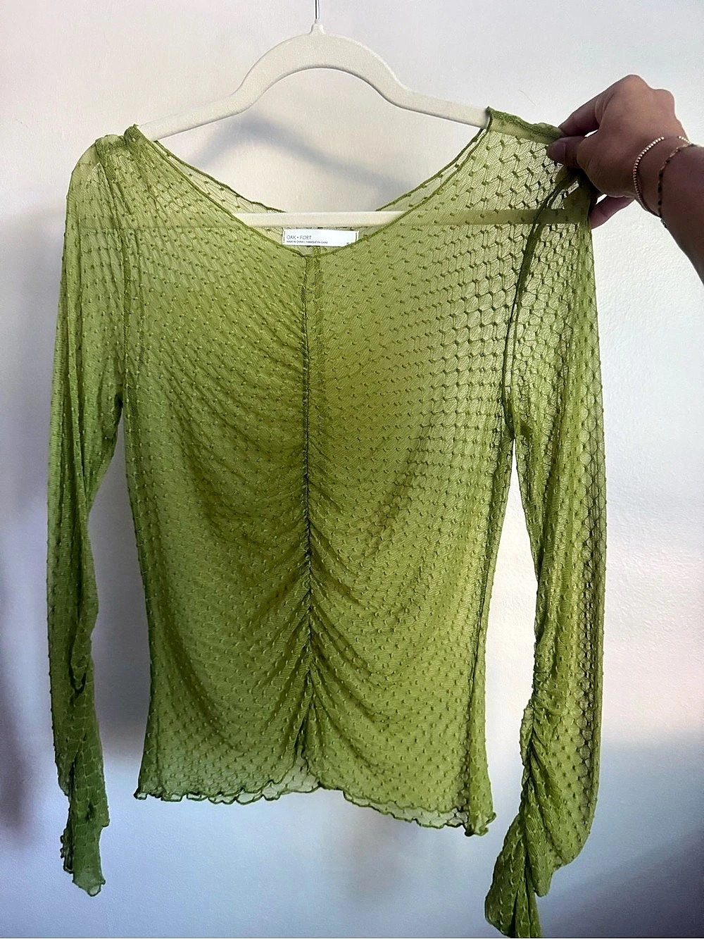 Oak + Fort Green Ruched Top